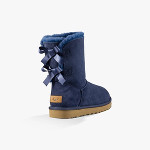 Ugg Bailey Bow II Women Classic Boots Navy (5412PJXMZ)